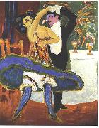 Ernst Ludwig Kirchner VarietE - English dance couple oil